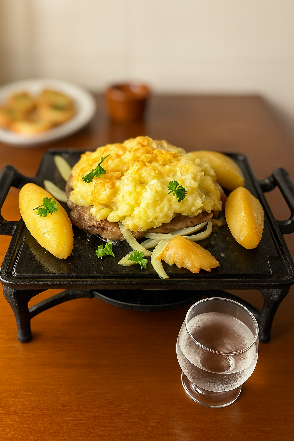 Carne do Sol com Gratin de Macaxeira